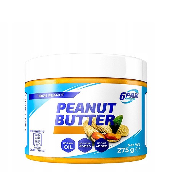 6PAK Nutrition Заменитель питания 6PAK Nutrition Peanut Butter Pak , 275 грамм (Crunchy) СРОК 09.20, , 275  грамм