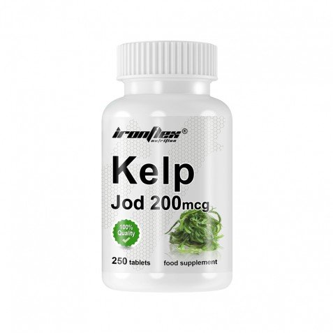 Витамины и минералы IronFlex Kelp Jod 200 mсg, 250 таблеток,  мл, IronFlex. Витамины и минералы. Поддержание здоровья Укрепление иммунитета 