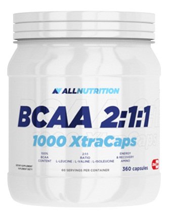 BCAA AllNutrition BCAA 2:1:1 1000 Xtra Caps, 360 капсул,  ml, AllNutrition. BCAA. Weight Loss स्वास्थ्य लाभ Anti-catabolic properties Lean muscle mass 