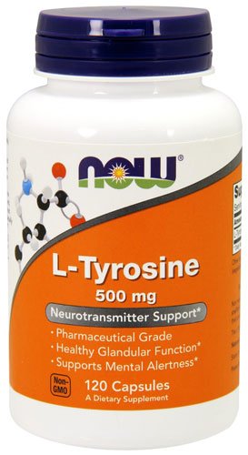 NOW L-Tyrosine 500 mg 120 капс Без вкуса,  ml, Now. L-Tyrosine. 