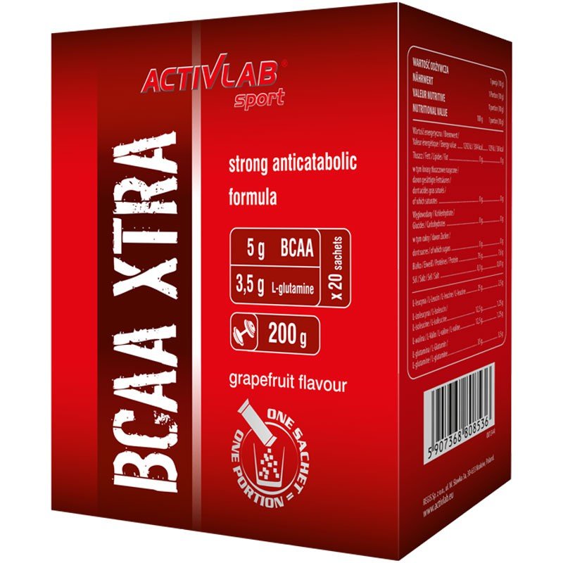 BCAA Xtra, 20 шт, ActivLab. BCAA. Снижение веса Восстановление Антикатаболические свойства Сухая мышечная масса 