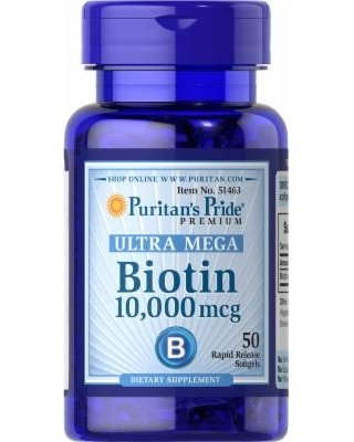 Biotin, 100 pcs, Puritan's Pride. Biotin. Weight Loss General Health Skin health Strengthening hair and nails Metabolic acceleration 