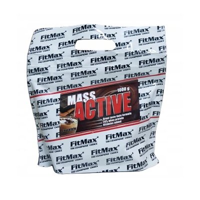 FitMax Гейнер FitMax Mass Active, 1 кг Черный шоколад, , 1000  грамм
