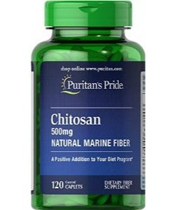 Puritan's Pride Chitosan 500 mg, , 120 шт