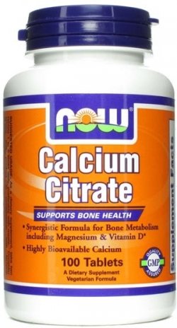 Calcium Citrate, 100 piezas, Now. Complejos vitaminas y minerales. General Health Immunity enhancement 