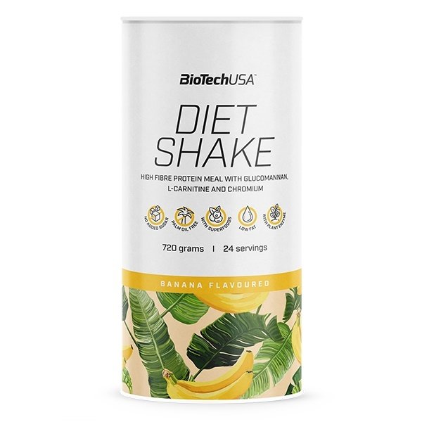 Заменитель питания BioTech Diet Shake, 720 грамм Банан,  ml, BioTech. Meal replacement. 
