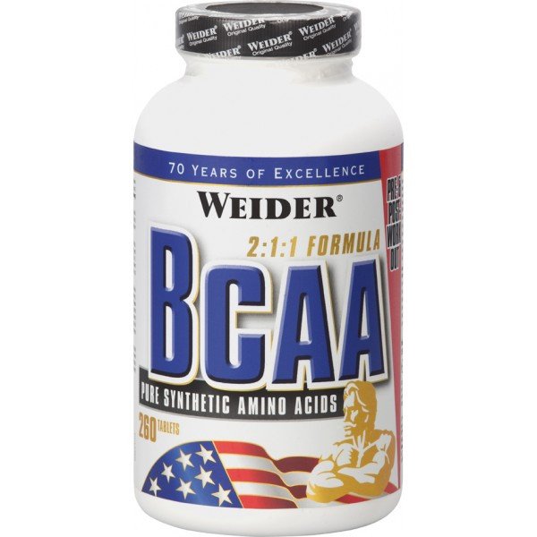 Амінокислоти BCAA Weider 260 tabs,  ml, Weider. BCAA. Weight Loss recovery Anti-catabolic properties Lean muscle mass 