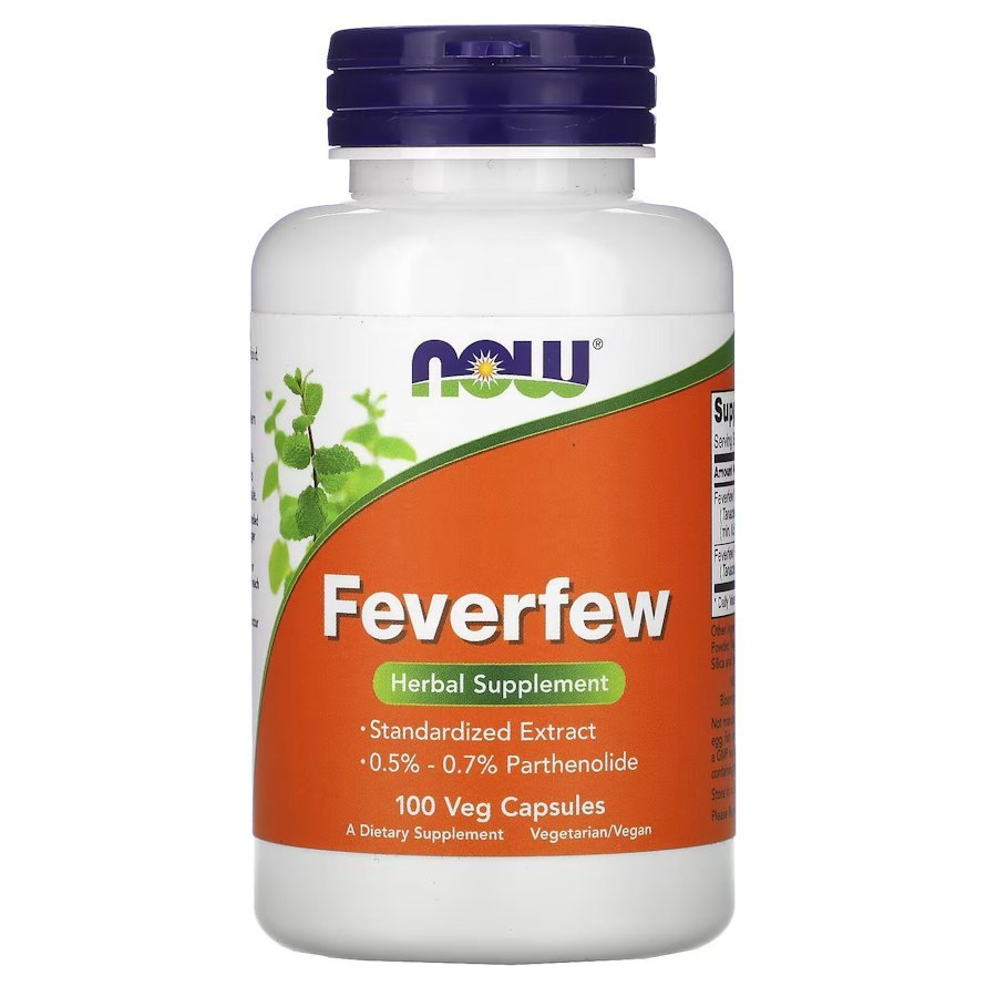 Натуральная добавка NOW Feverfew, 100 вегакапсул,  мл, Now. Hатуральные продукты. Поддержание здоровья 