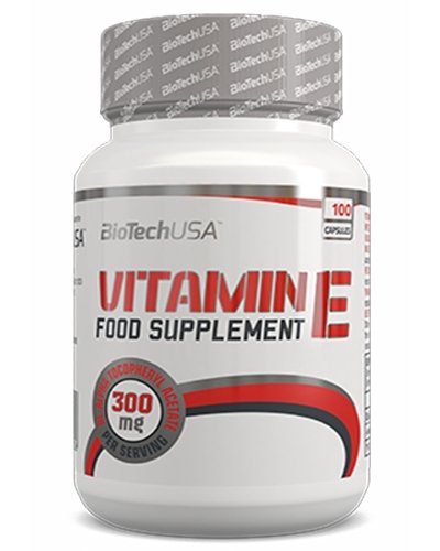 Vitamin E, 100 шт, BioTech. Витамин E. Поддержание здоровья Антиоксидантные свойства 