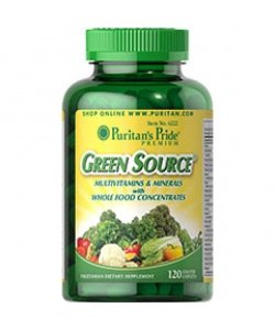 Green Source Multivitamin & Minerals, 120 шт, Puritan's Pride. Витаминно-минеральный комплекс. Поддержание здоровья Укрепление иммунитета 