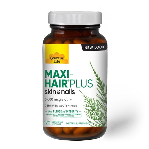Витамины и минералы Country Life Maxi-Hair Plus, 120 капсул,  ml, Corrupt Pharmaceuticals. Vitamins and minerals. General Health Immunity enhancement 
