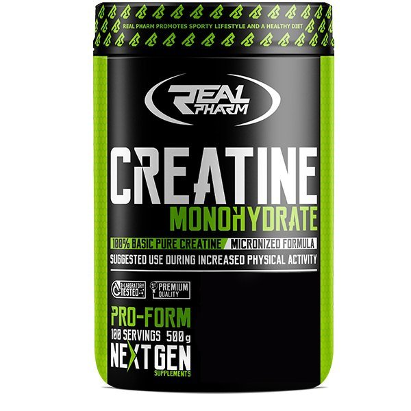 Креатин Real Pharm Creatine Monohydrate, 500 грамм Грейпфрут,  ml, Real Pharm. Сreatine. Mass Gain Energy & Endurance Strength enhancement 