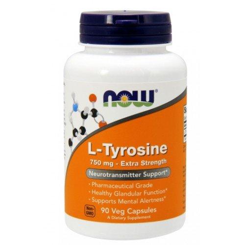 Now NOW Foods L-Tyrosine 750 mg 90 сaps, , 90 шт.