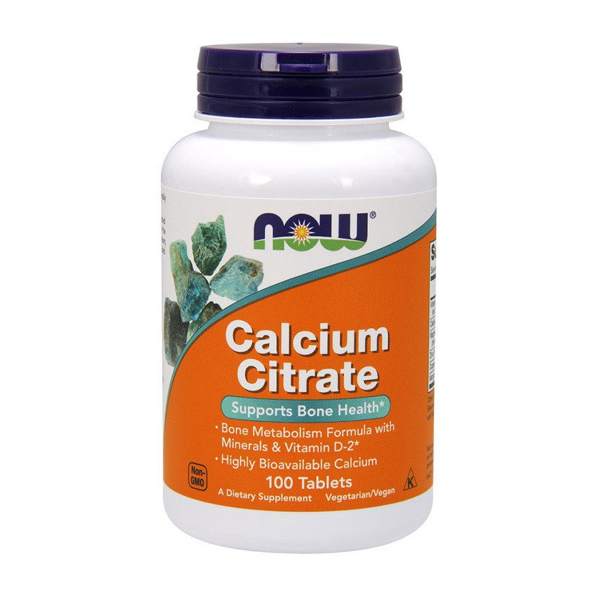 Кальций цитрат Now Foods Calcium Citrate (100 таб) нау фудс,  мл, Now. Кальций Ca. 