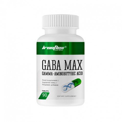 Аминокислота IronFlex Gaba Max, 90 таблеток,  ml, Iron Addicts Brand. Amino Acids. 