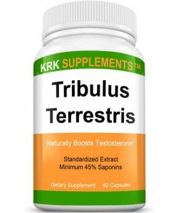Tribulus Terrestris, 90 шт, KRK Supplements. Трибулус. Поддержание здоровья Повышение либидо Повышение тестостерона Aнаболические свойства 