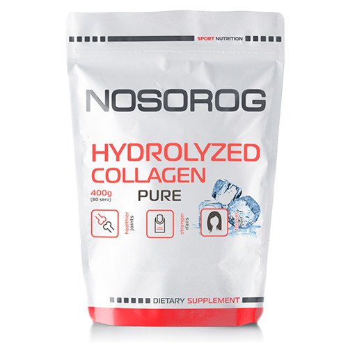 Гидролизованный коллаген Nosorog Hydrolyzed Collagen 400 г (NOS1148),  мл, Nosorog. Коллаген. Поддержание здоровья Укрепление суставов и связок Здоровье кожи 