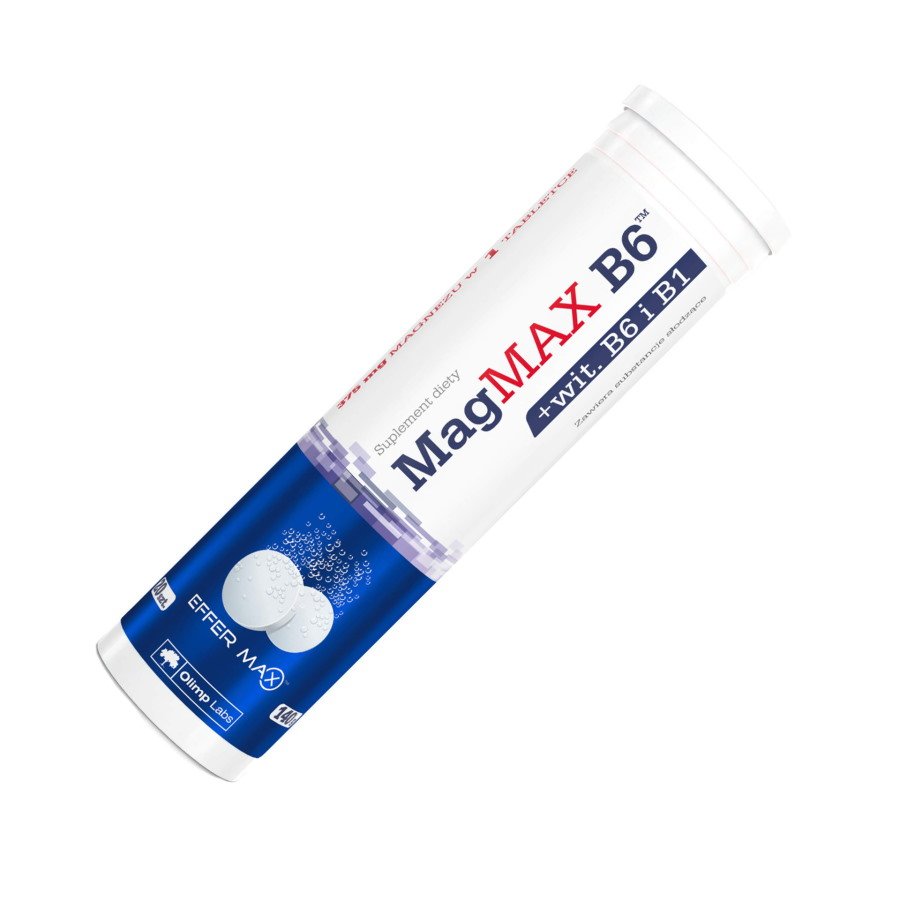 Витамины и минералы Olimp Mag MAX B6, 20 шипучих таблеток,  ml, Olimp Labs. Vitamins and minerals. General Health Immunity enhancement 