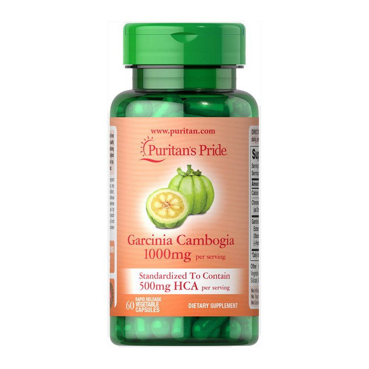 Екстракт гарцинії камбоджійської Puritan's Pride Garcinia Cambogia 500 mg 60 VCaps,  ml, Puritan's Pride. Special supplements. 