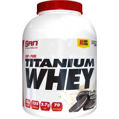 Протеїн SAN 100 % Pure Titanium Whey 2270 g,  мл, San. Протеин. Набор массы Восстановление Антикатаболические свойства 