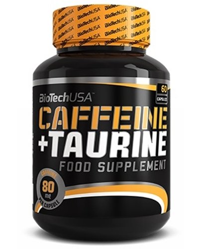 Caffeine+Taurine, 60 piezas, BioTech. . Energy & Endurance Strength enhancement 