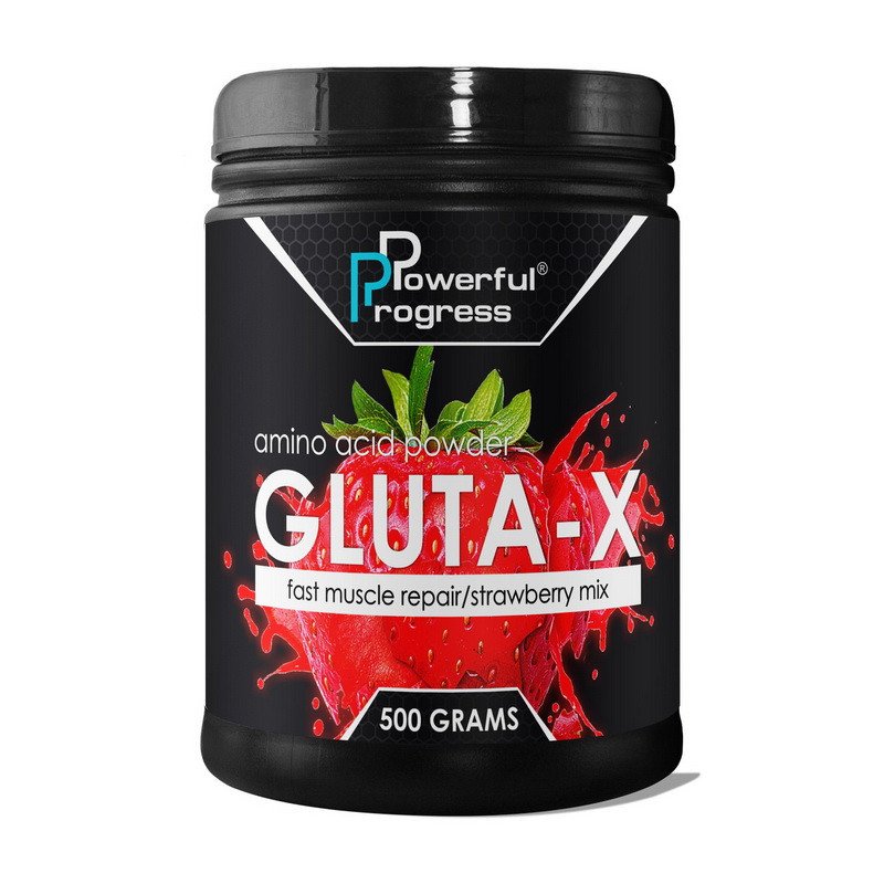 Глютамин Powerful Progress Gluta-X (500 г) поверфул прогресс pineapple,  мл, Powerful Progress. Глютамин. Набор массы Восстановление Антикатаболические свойства 