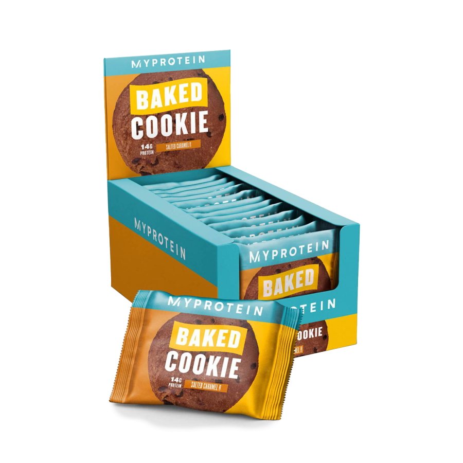 MyProtein Батончик MyProtein Baked Cookie, 12*75 грамм Соленая карамель, , 900 г