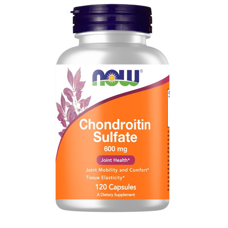 Для суставов и связок NOW Chondroitin Sulfate 600 mg, 120 капсул,  мл, Now. Хондропротекторы. Поддержание здоровья Укрепление суставов и связок 