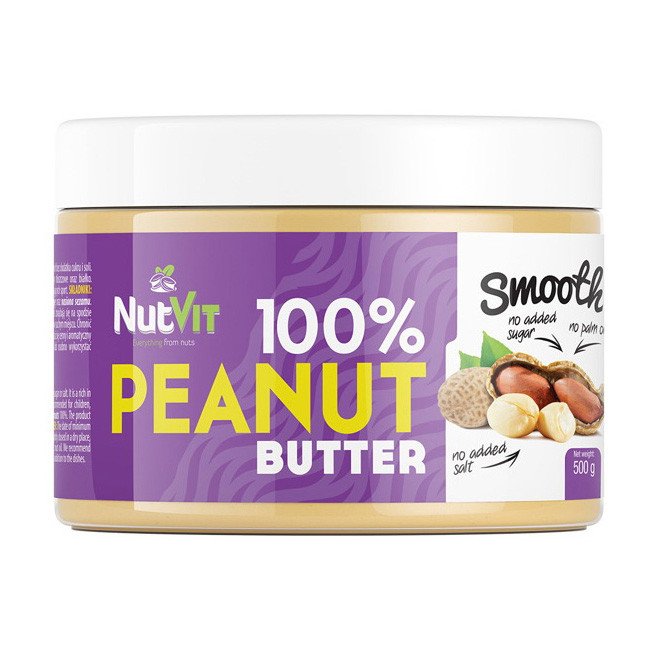 OstroVit Арахисовая паста OstroVit 100% Peanut Butter 500 грамм smooth, , 