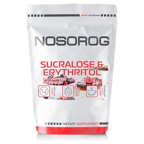 Низкоуглеводный подсластитель Nosorog Sucralose & Erythritol (300 г) носорог,  мл, Nosorog. Заменитель питания. 