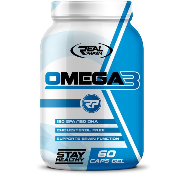 Жирные кислоты Real Pharm Omega 3, 60 капсул,  ml, Real Pharm. Fats. General Health 