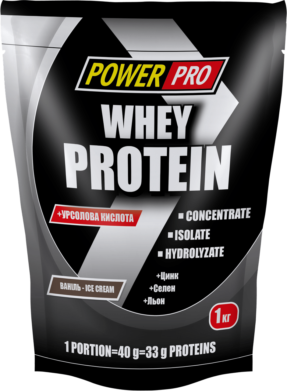 Протеїн Power Pro Whey Protein 1 кг (ваніль),  мл, Power Pro. Протеин. Набор массы Восстановление Антикатаболические свойства 