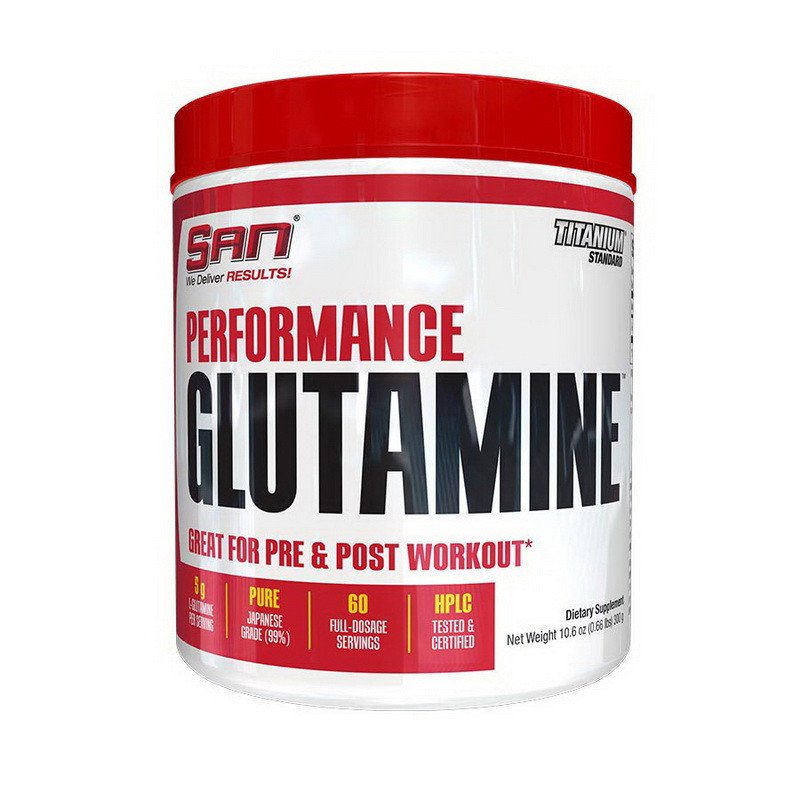 Глютамин SAN Performance Glutamine 600 г (SAN1169),  мл, San. Глютамин. Набор массы Восстановление Антикатаболические свойства 
