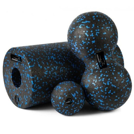 Набор для йоги Power system PowerPlay PP-4008 EPP Foam Roller Set роллер + 2 массажных мяча (Черно-синий),  ml, Power System. Accessories. 