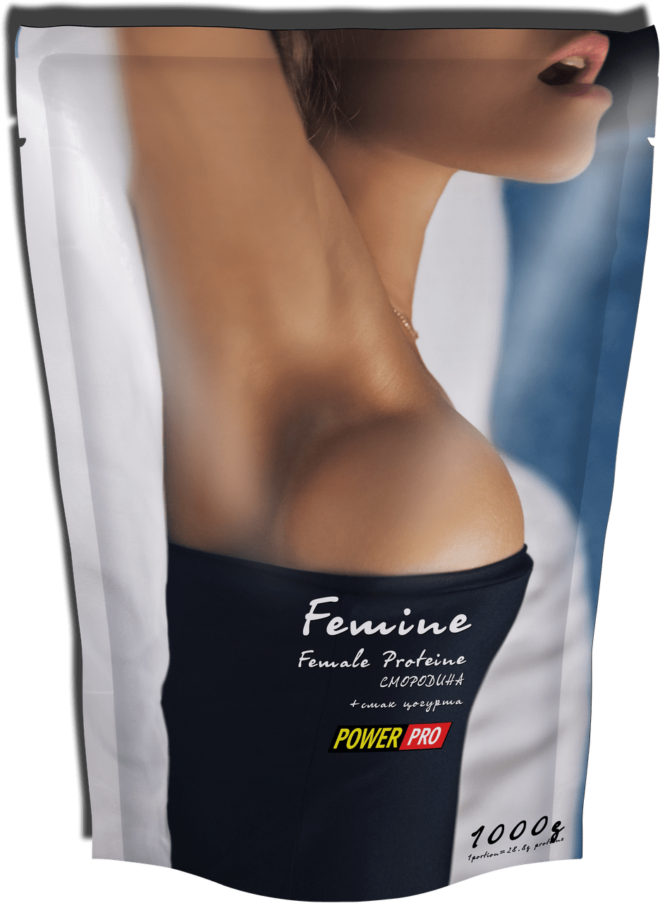 Power Pro Протеїн Femine Power Pro 1 кг смородина + йогурт, , 