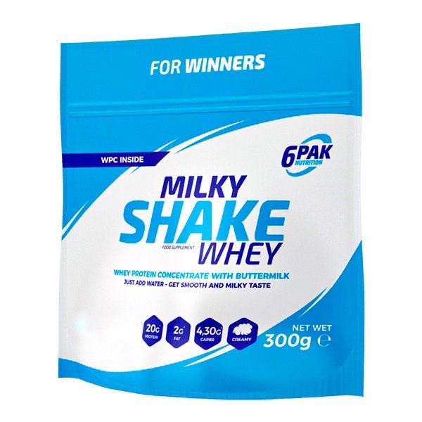Протеин 6PAK Nutrition Milky Shake Whey, 300 грамм Ваниль,  мл, 6PAK Nutrition. Протеин. Набор массы Восстановление Антикатаболические свойства 