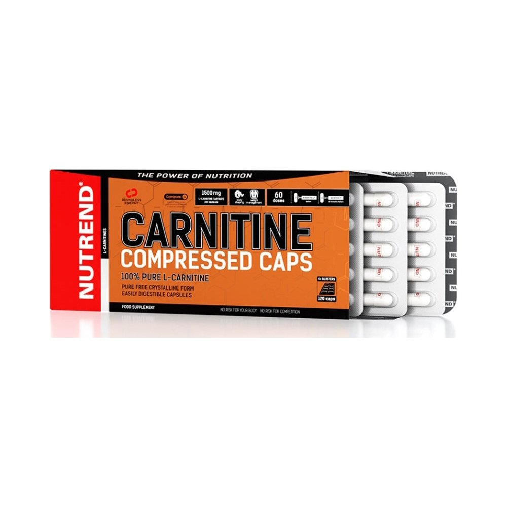 Nutrend Жиросжигатель Nutrend Carnitine Compressed Caps, 120 капсул, , 