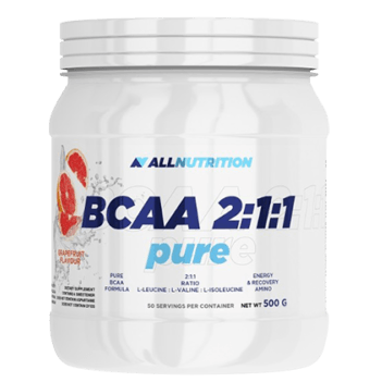 BCAA 2:1:1 Pure, 500 g, AllNutrition. BCAA. Weight Loss recovery Anti-catabolic properties Lean muscle mass 
