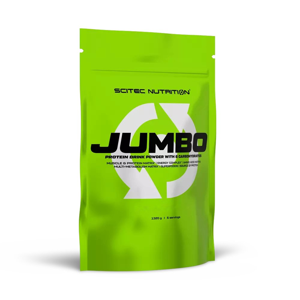 Гейнер Scitec Jumbo, 1.32 кг Клубника,  ml, Scitec Nutrition. Ganadores. Mass Gain Energy & Endurance recuperación 