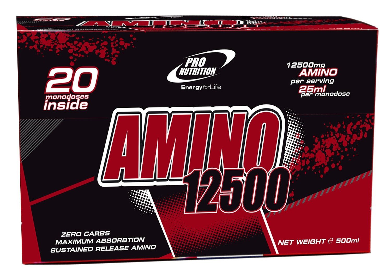 Amino 12500, 20 piezas, Pro Nutrition. Complejo de aminoácidos. 