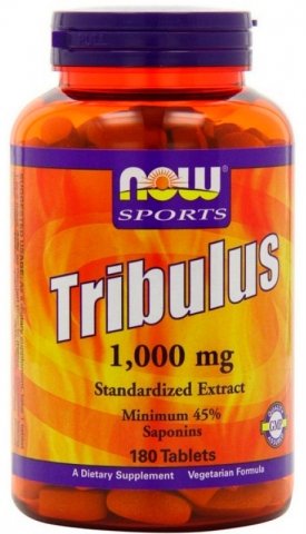 Tribulus 1000, 180 шт, Now. Трибулус. Поддержание здоровья Повышение либидо Повышение тестостерона Aнаболические свойства 