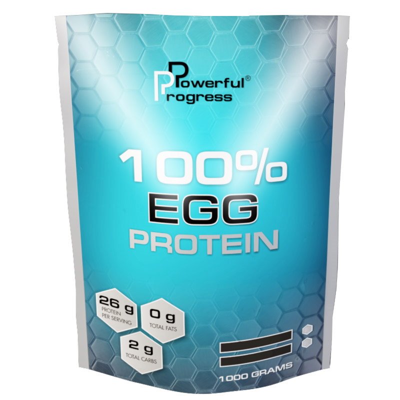 Протеин Powerful Progress 100% Egg Protein, 1 кг Шоколад,  мл, Powerful Progress. Протеин. Набор массы Восстановление Антикатаболические свойства 