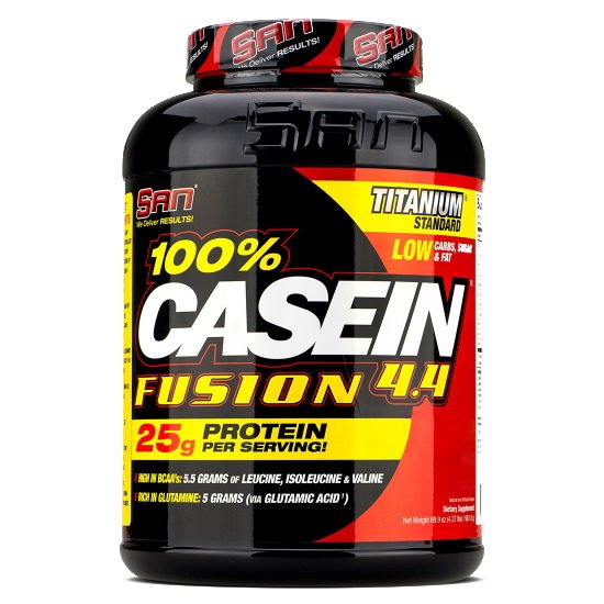 Протеин SAN Casein Fusion, 2 кг Ваниль,  мл, San. Протеин. Набор массы Восстановление Антикатаболические свойства 
