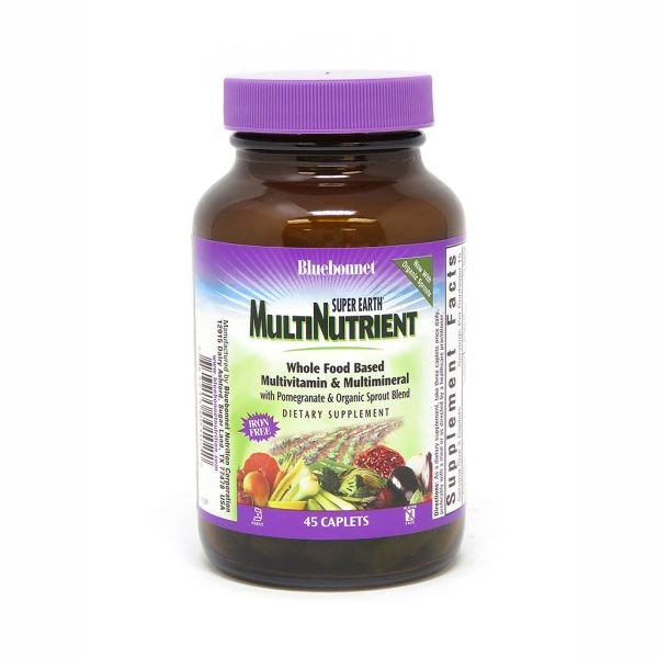 Витамины и минералы Bluebonnet Super Earth MultiNutrient iron free, 45 каплет,  мл, Bluebonnet Nutrition. Витамины и минералы. Поддержание здоровья Укрепление иммунитета 