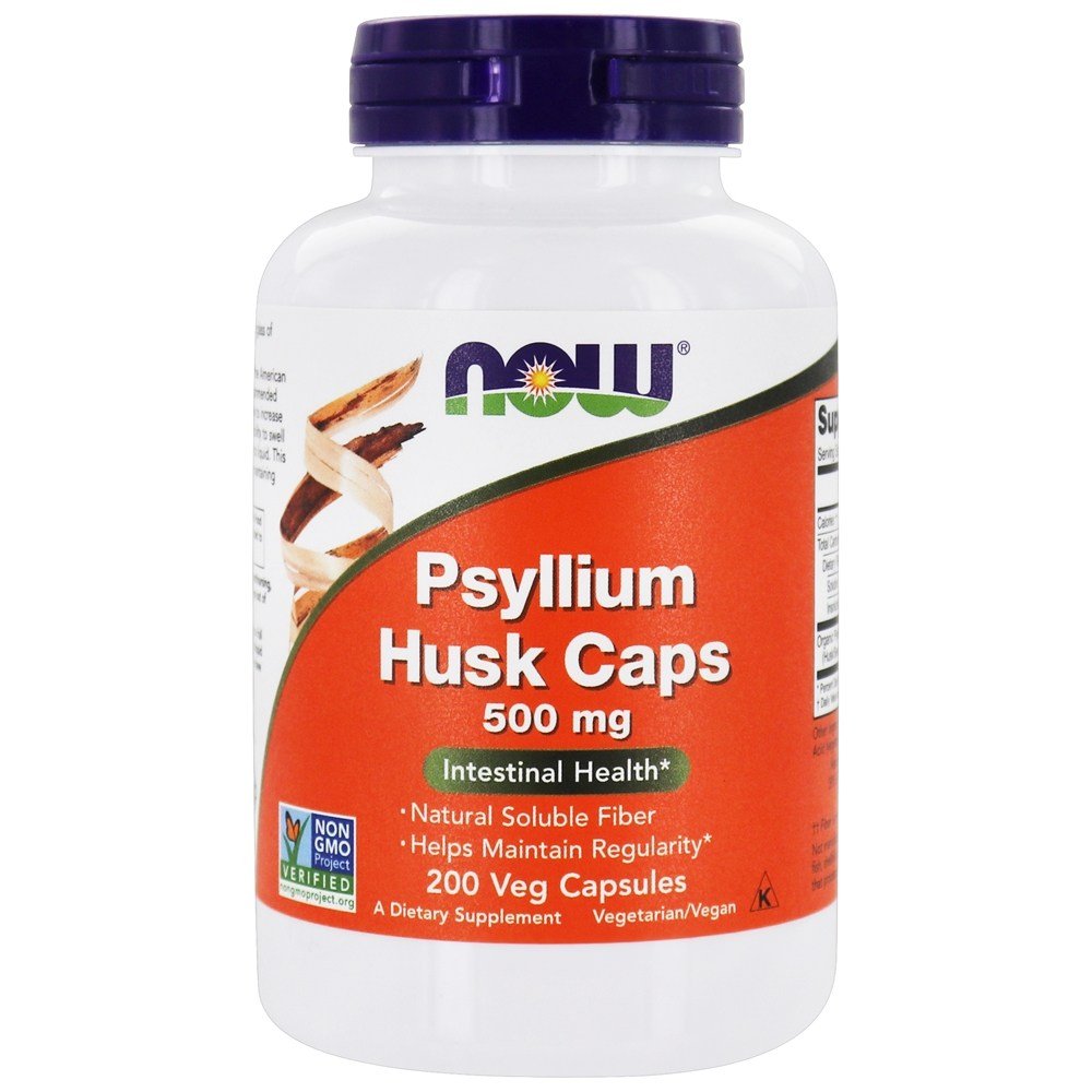 Натуральная добавка NOW Psyllium Husk 500 mg, 200 вегакапсул,  ml, Now. Natural Products. General Health 