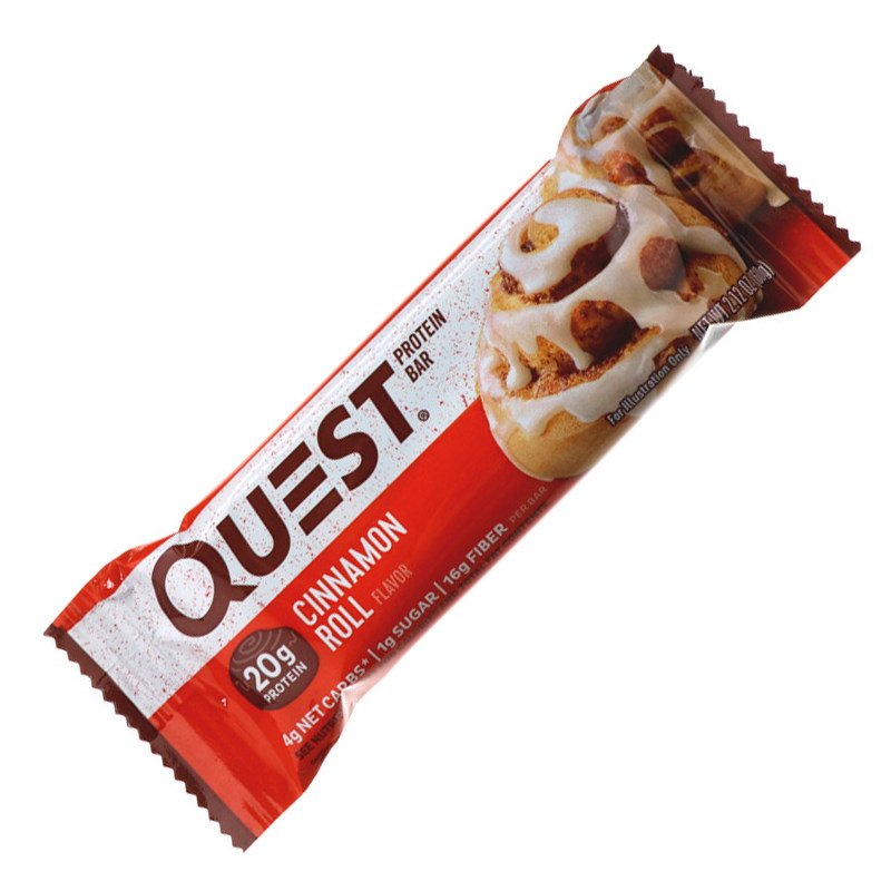 Батончик Quest Nutrition Protein Bar, 60 грамм Булочка с корицей,  ml, Quest Nutrition. Bares. 
