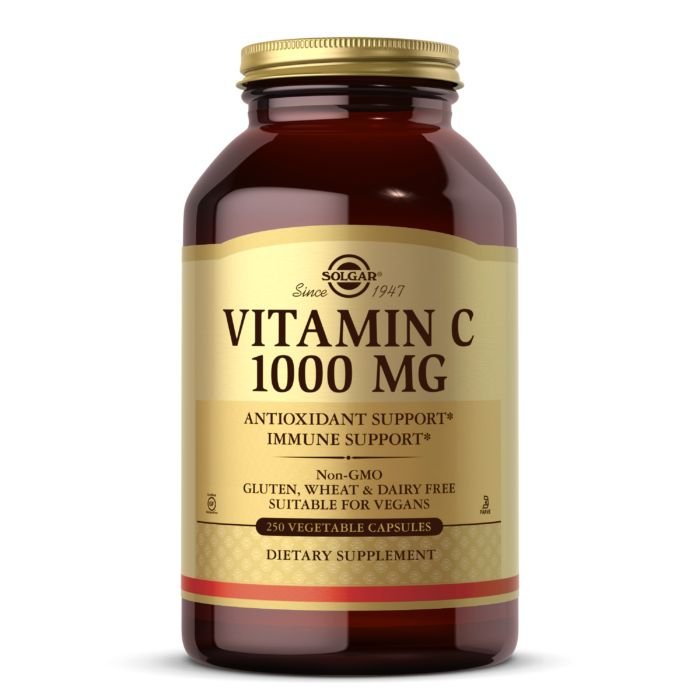 Витамины и минералы Solgar Vitamin C 1000 mg, 250 вегакапсул,  ml, Solgar. Vitamins and minerals. General Health Immunity enhancement 