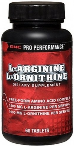 GNC L-Arginine L-Ornithine, , 60 piezas