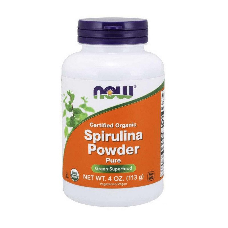 Now Спирулина Now Foods Spirulina Powder certified organic (113 г) нау фудс, , 