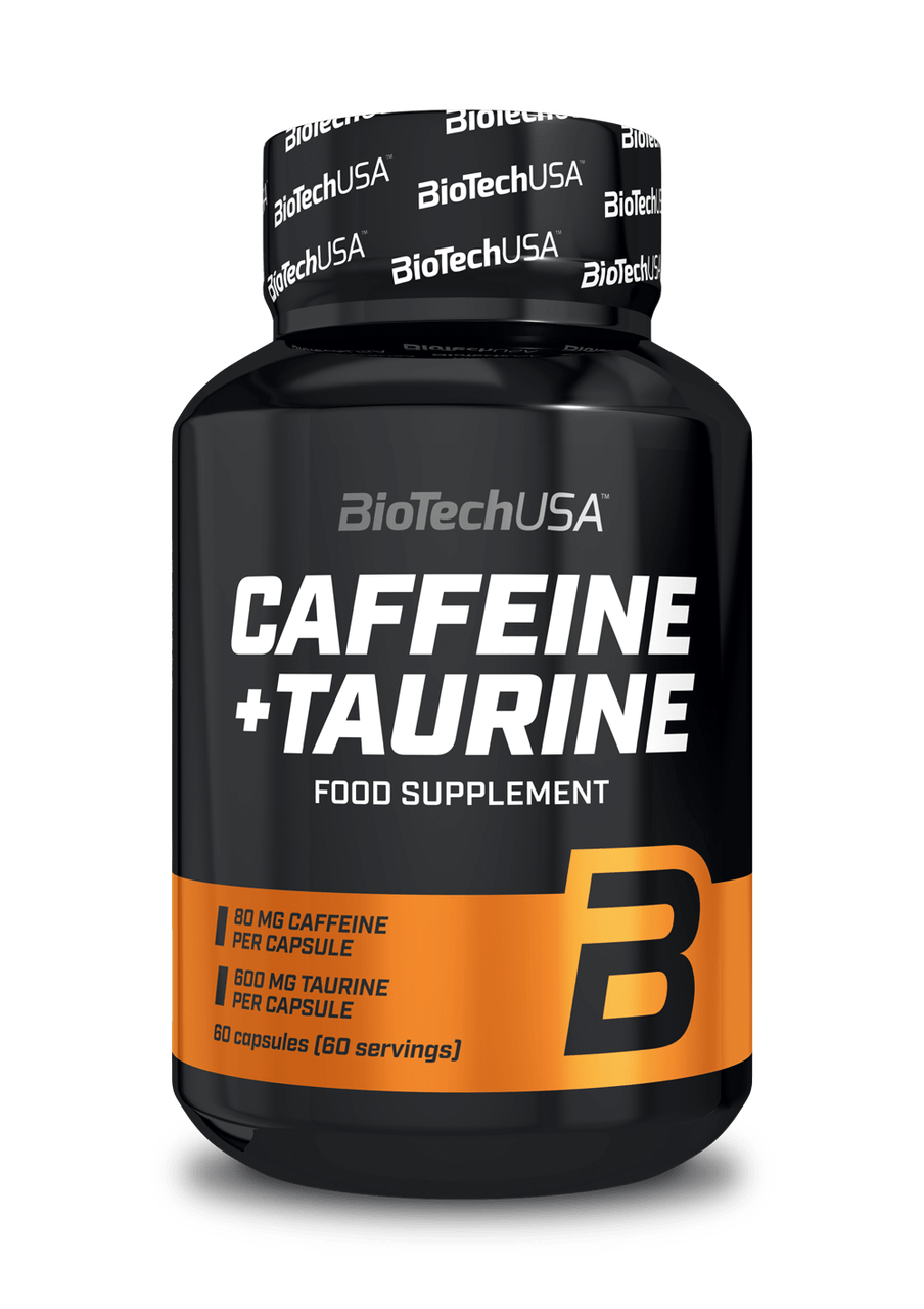 Кофеин с таурином BioTech Caffeine + Taurine (60 капс),  мл, BioTech. Кофеин. Энергия и выносливость Увеличение силы 